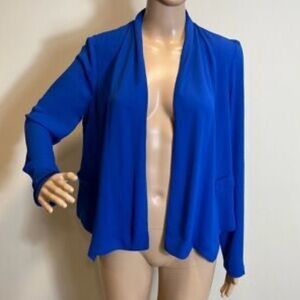 Chico's Vibrant Blue cardigan jacket size Chicos 2 large